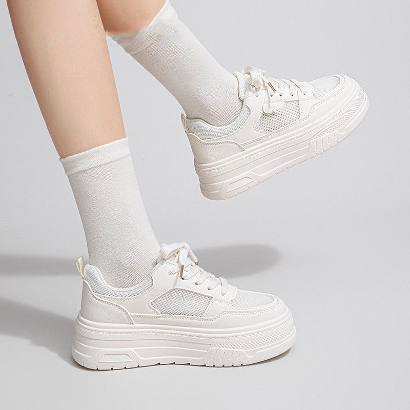 Damen Komfortable Chunky Sneakers mit atmungsaktiver Mesh-Oberfläche und gepolsterter Sohle R&B
