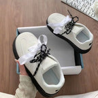Damen Komfortable Sneakers mit verspieltem Schleifen-Design