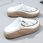 Damen modische Clogs mit verstellbarem Schnallenverschluss und luftiger Oberstruktur R&B