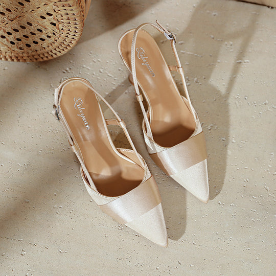 Damen Slingback-Pumps mit elegantem spitz zulaufendem Design und komfortablem Riemen R&B