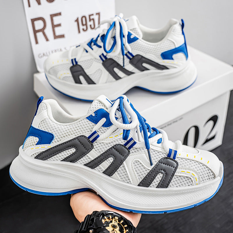 Damen atmungsaktive Sportsneakers mit dämpfender Sohle und stabiler Verstärkung R&B