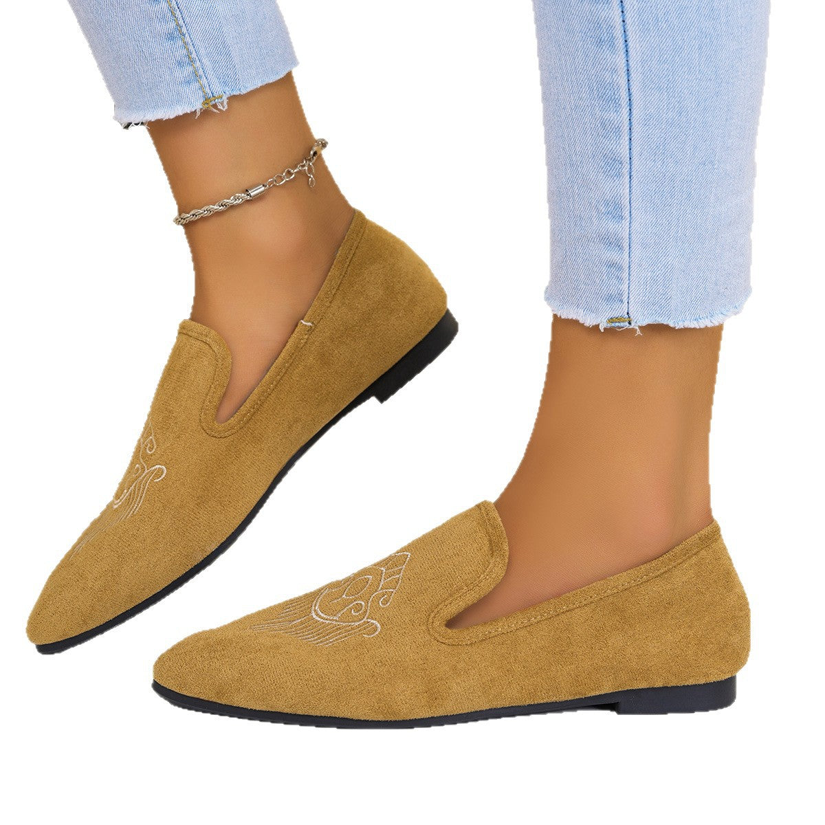 Damen Witzige Mokassins mit elegantem Lochmuster und modischem Detail R&B