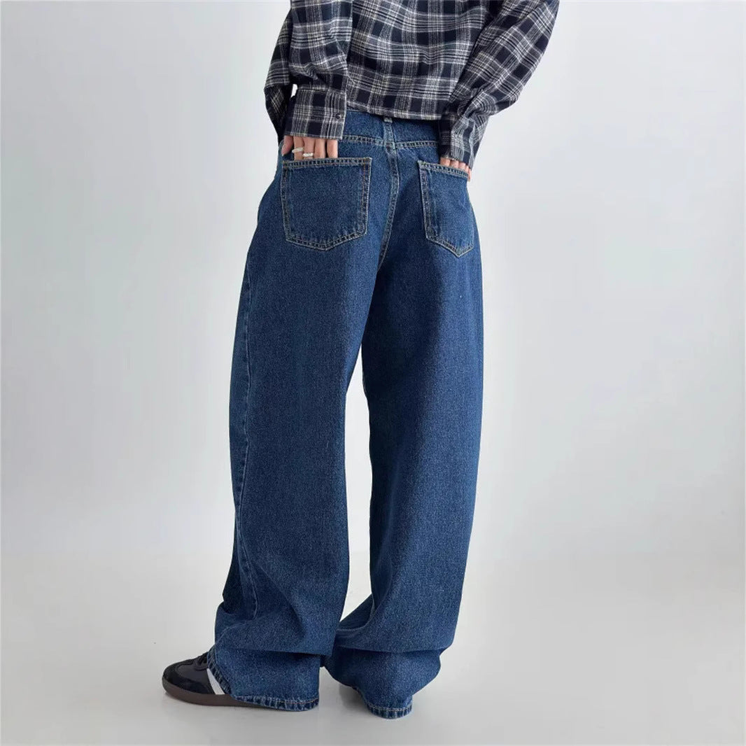 Damen Hochtaillierte Baggy-Jeans R&B