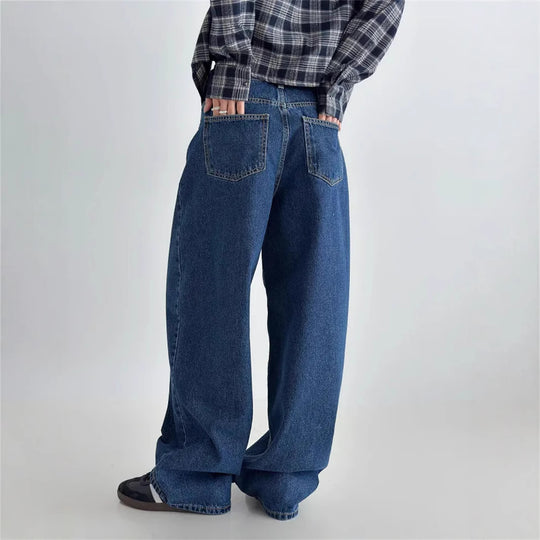 Damen Hochtaillierte Baggy-Jeans R&B