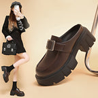Damen modische Clogs mit robustem Design und verstellbarem Riemchen R&B