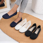 Damen Ballerinas mit elegantem Wellenmuster und rutschfester Sohle R&B