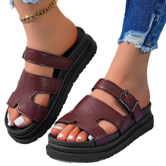 Damen Bequeme und stylische Sandalen mit verstellbarem Riemen R&B