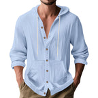 Herren lässige Sommerjacke mit Kapuze R&B