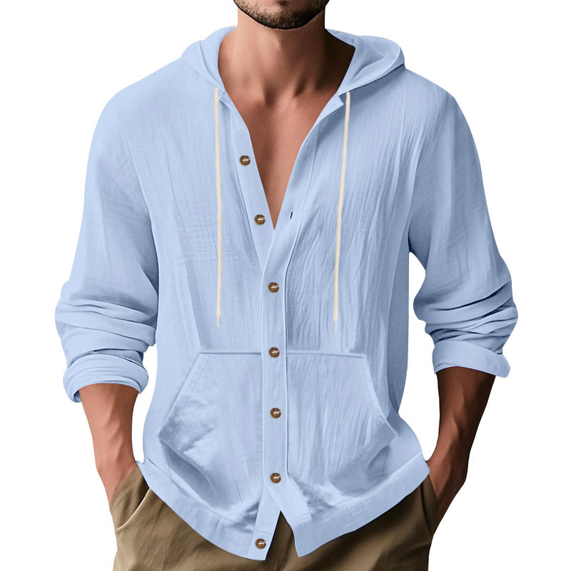 Herren lässige Sommerjacke mit Kapuze R&B