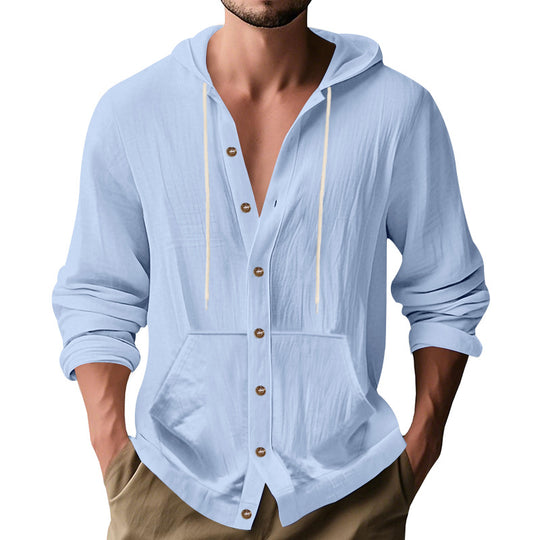 Herren lässige Sommerjacke mit Kapuze R&B