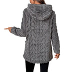 Damen Kuscheliger Hoodie mit Struktur R&B