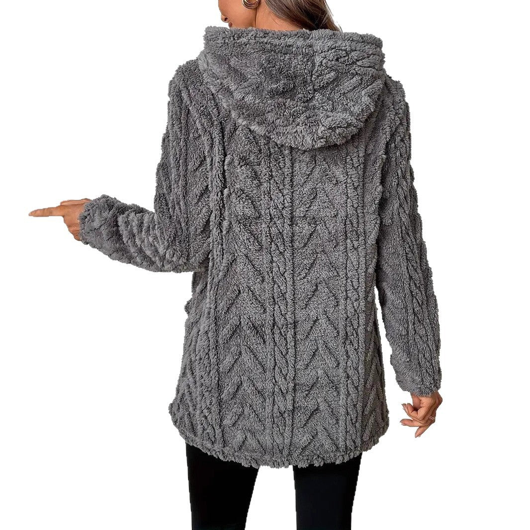Damen Kuscheliger Hoodie mit Struktur R&B