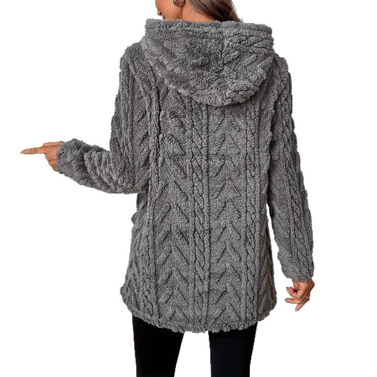 Damen Kuscheliger Hoodie mit Struktur R&B