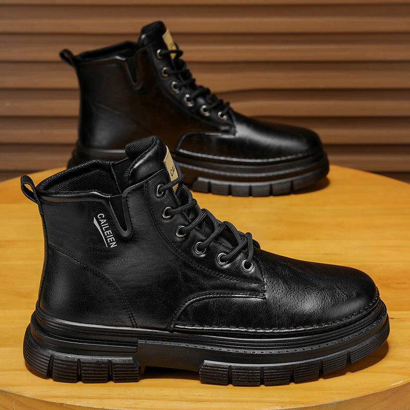 Herren Höhenverstellbare Stiefel mit rutschfester Sohle und warmem Innenfutter