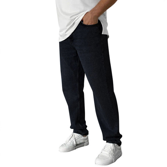 Herren Weite Denim-Hose mit modernem Waschungseffekt