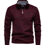 Herren Zip-Pullover mit strukturiertem Design R&B