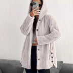 Damen kuschelige Fleecejacke R&B