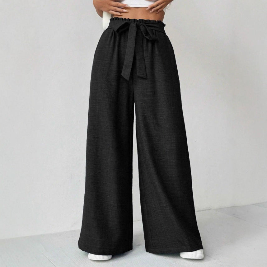 Damen Weit geschnittene Hosen mit verstellbarem Bund R&B