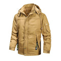 Herren isolierte Utility-Jacke mit verstellbarer Kapuze
