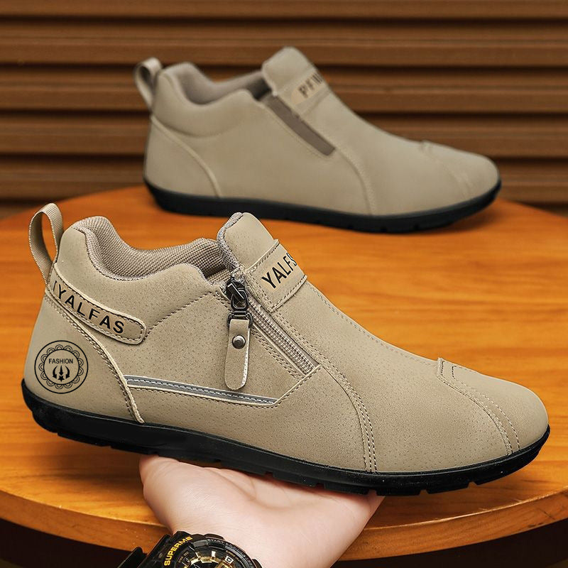 Damen trendige Stiefeletten mit praktischem Reißverschluss und rutschfester Sohle