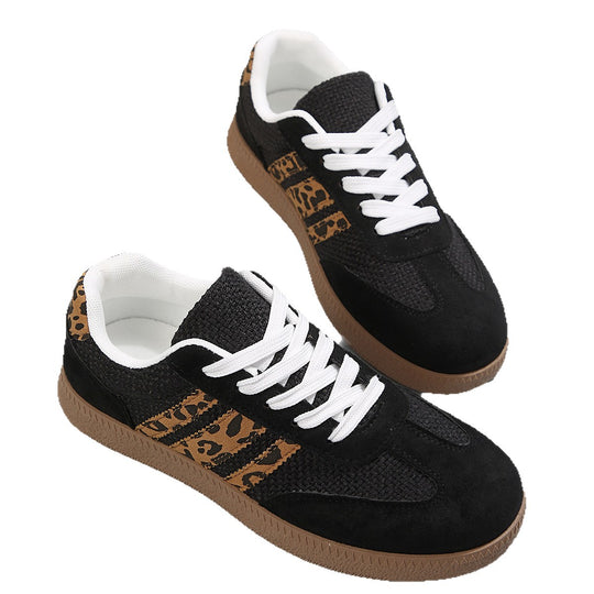 Damen Sportliche Sneaker mit animalischem Muster und rutschfester Sohle R&B