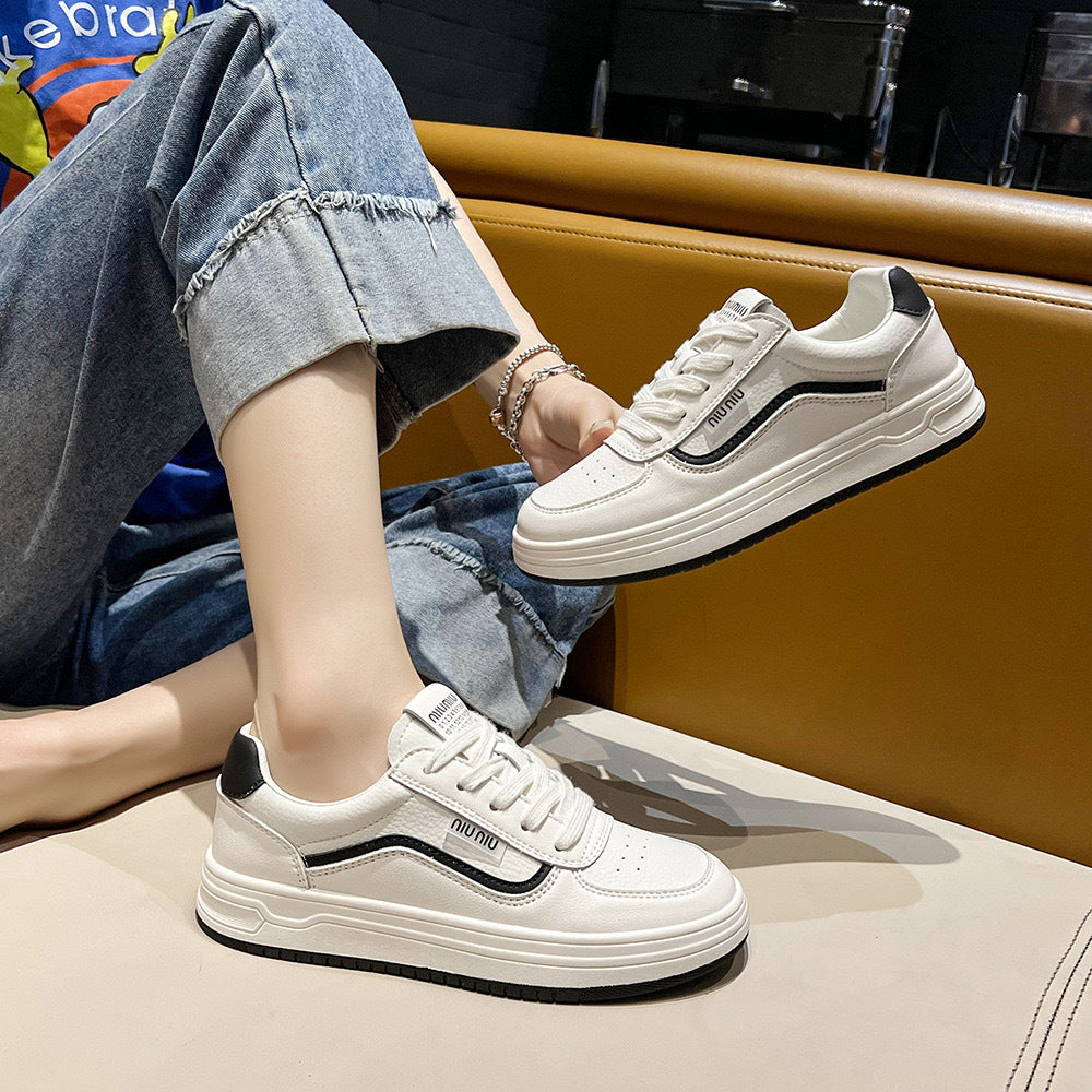 Damen lässige Sneakers mit modischem Design und dämpfender Außensohle