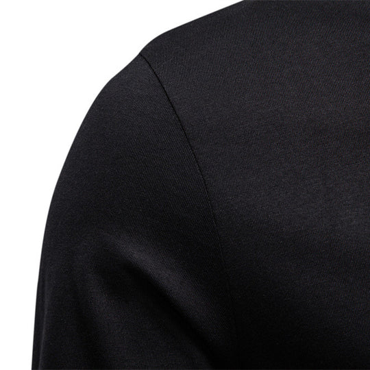 Herren Langarmshirt mit Henley-Kragen und praktischem Knopfdetail R&B