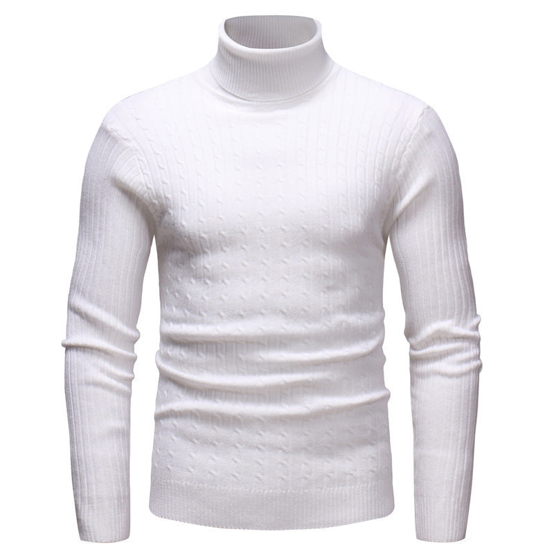 Herren eleganter Rollkragenpullover aus feiner Strickware R&B