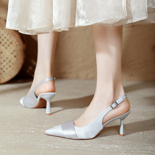 Damen Slingback-Pumps mit elegantem, spitz zulaufendem Design und modischem Riemen R&B