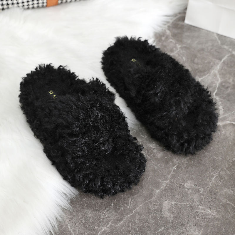 Damen Flauschige Hausschuhe aus hochwertigem Material R&B