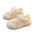 Damen Sportliche Plateau-Sneaker mit farbenfrohen Akzenten und robustem Obermaterial