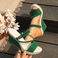 Damen Wedge-Sandalen mit modischen Riemen und komfortablem Fußbett R&B
