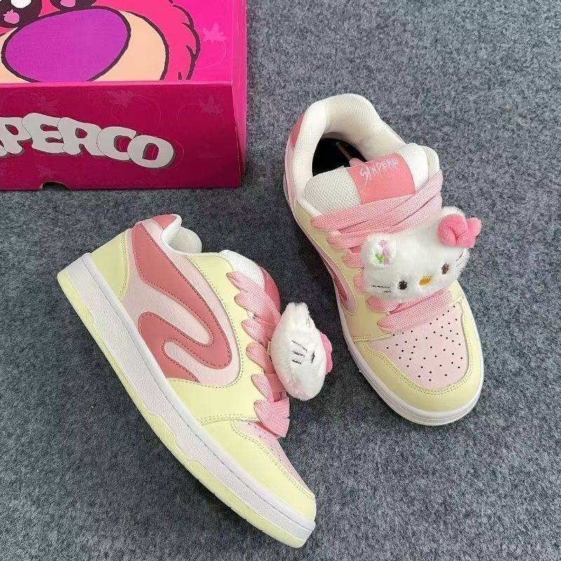 Damen Sportliche Sneakers mit niedlichem Tierdesign