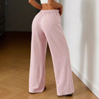 Damen weit geschnittene Freizeit-Hose mit bequemer Taille R&B