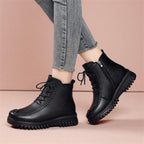 Damen behaarte Winterstiefel mit isolierendem Innenfutter und rutschfester Sohle R&B