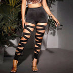 Damen Sportliche Leggings mit aufregendem Cut-Out Design