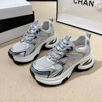 Damen Sportliche Sneakers mit atmungsaktivem Obermaterial und stoßdämpfender Sohle R&B