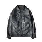 Herren Lederjacke mit Brusttaschen