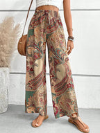 Damen Weite Hosen mit Paisleydruck R&B