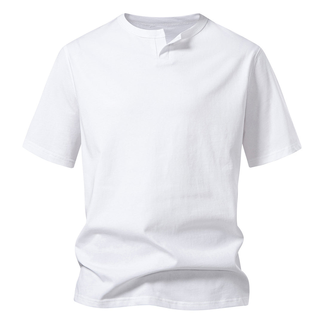 Herren T-Shirt mit modernem Ausschnitt und komfortablem Schnitt R&B