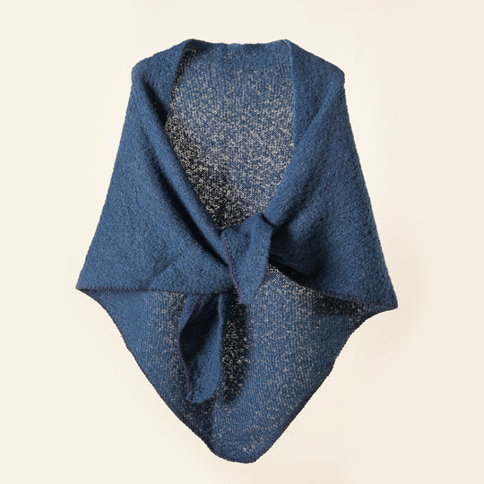 Damen Kuscheliger Wickelponcho mit Modernen Fransen und Elegantem Design R&B