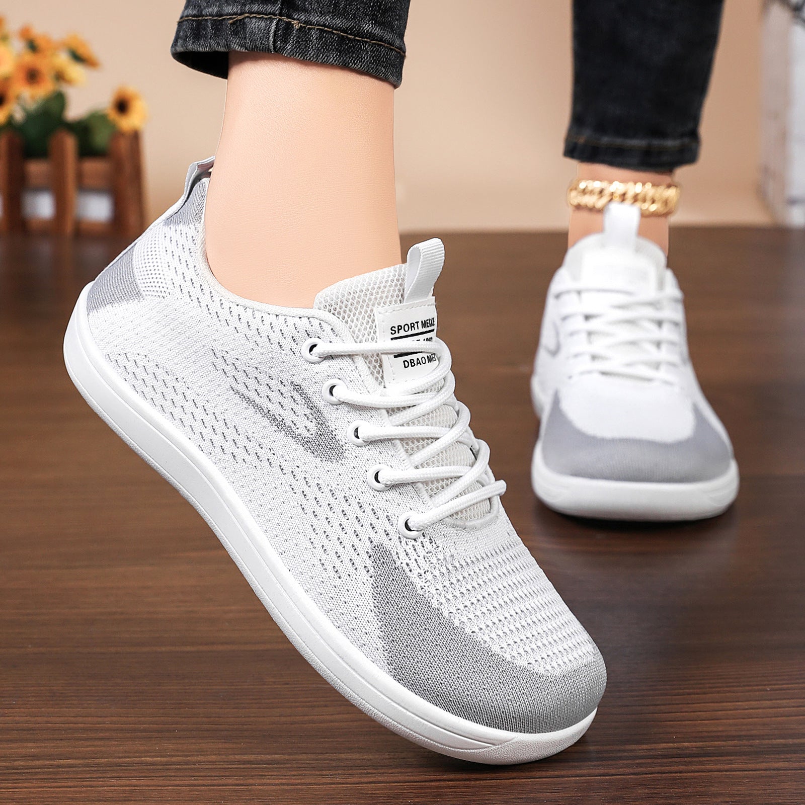 Damen Sportliche Mesh-Laufschuhe mit Komfort-Dämpfung R&B