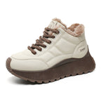 Damen hochgeschnittene Sneakers mit warmem Innenfutter und komfortablem Laufprofil R&B