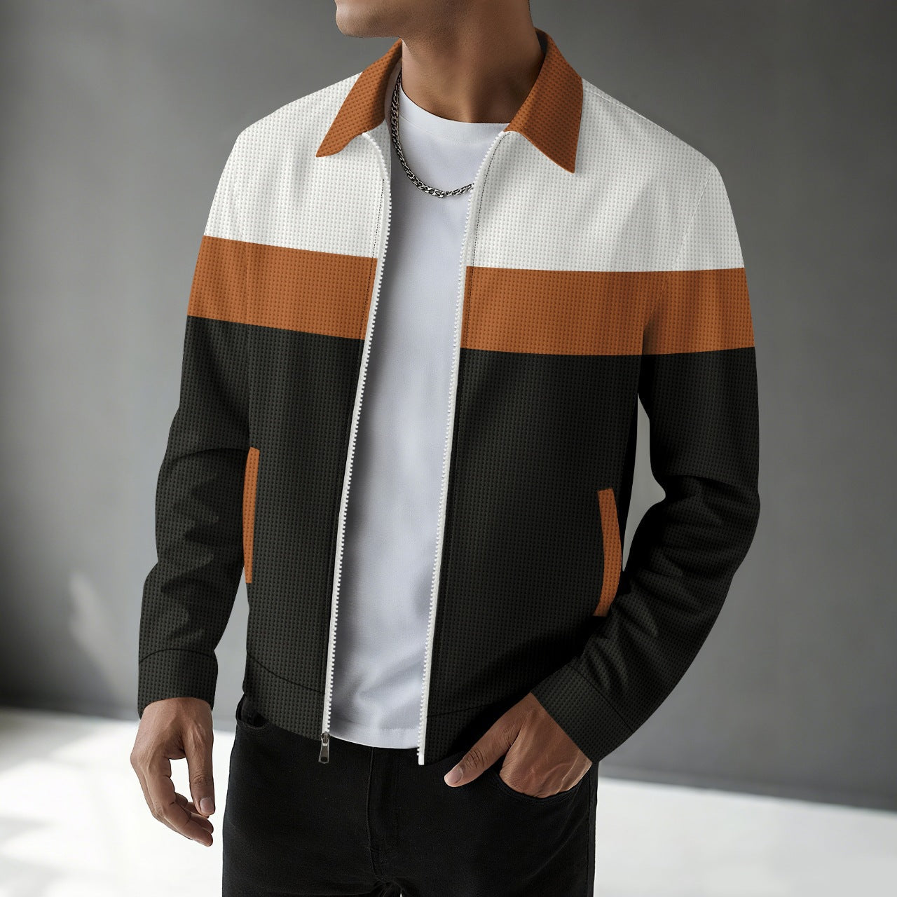 Herren sporty und stylische Jacke mit modischem Design R&B