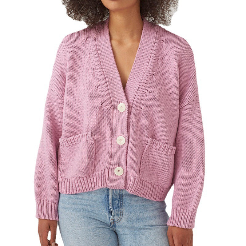 Damen Strickjacke mit praktischen Taschen R&B