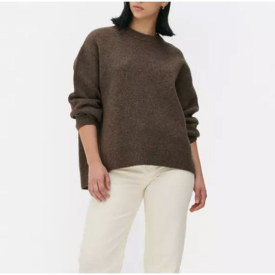 Damen Pullover mit lässigem Schnitt und voluminösen Ärmeln R&B