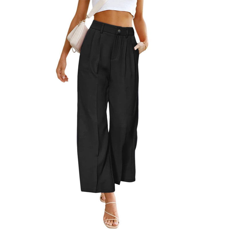 Damen Weite Hochspringhose mit elegantem Faltenwurf R&B