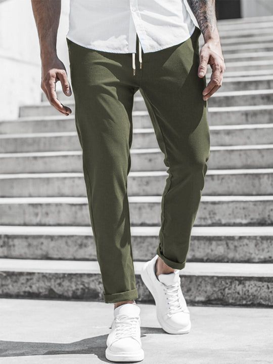 R&B Herren Freizeithose mit Kordelzug und Seitentaschen