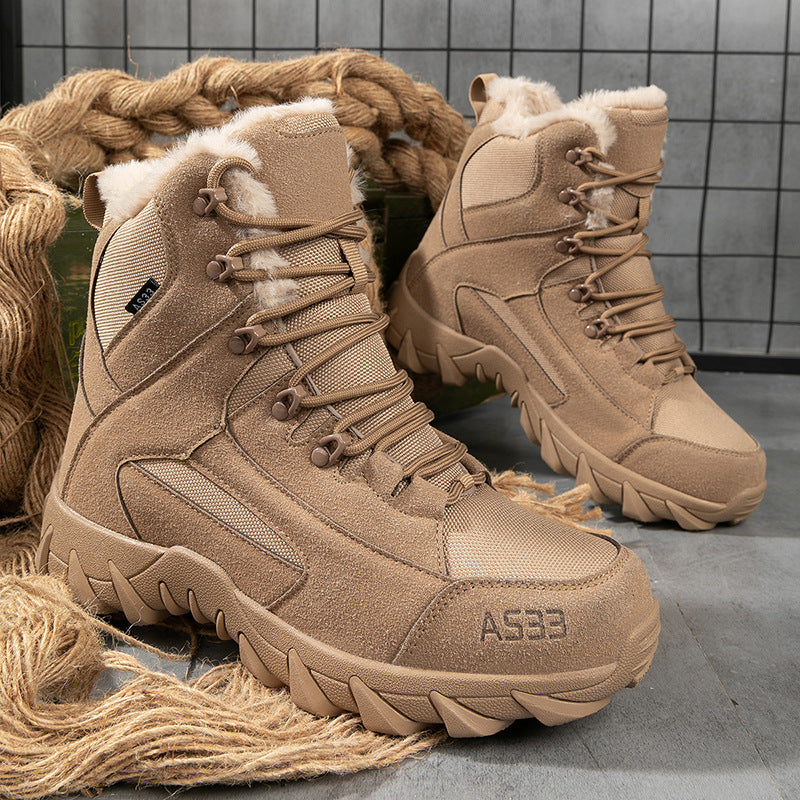 Herren hochgeschnittene Winterboots mit isolierendem Futter und rutschfester Sohle R&B