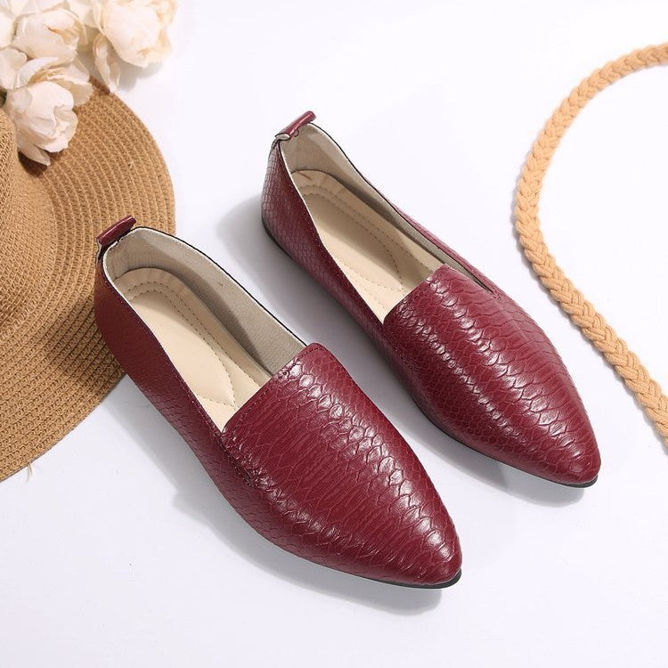 Damen elegante Slipper aus strukturiertem Material R&B